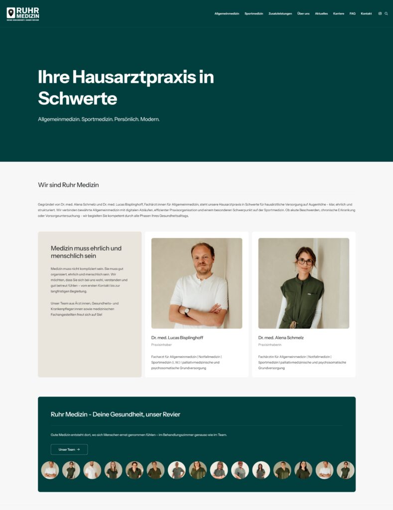 Ruhrmedizin Webseitenerstellung durch webnexa
